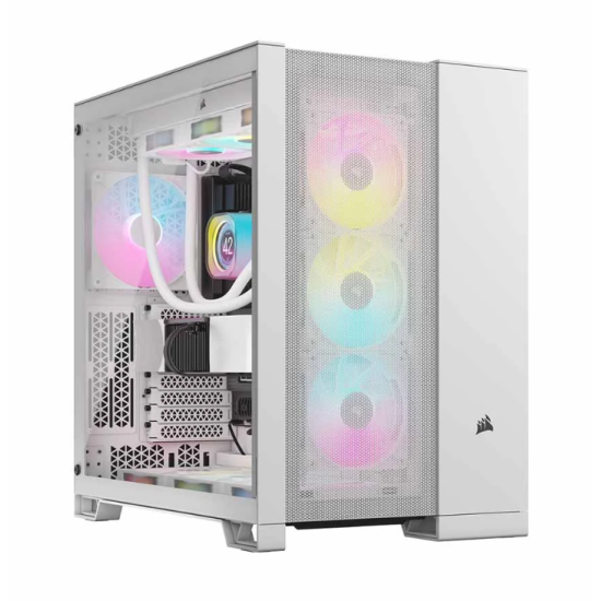 Corsair 6500D Airflow Mid Tower White (Tempered Glass Side Window) ATX Gaming Desktop Case
