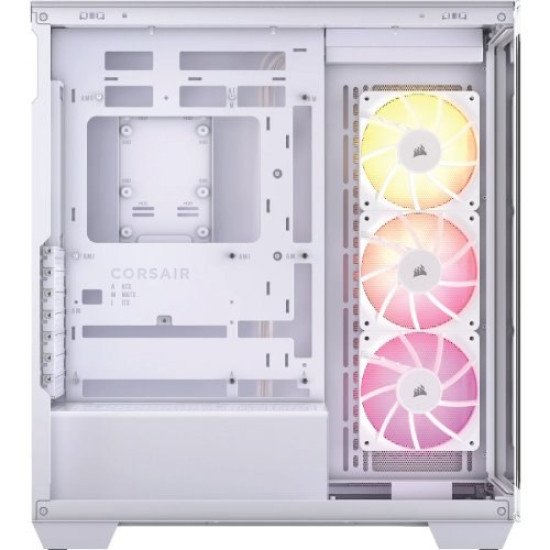 CORSAIR 3500X ARGB Mid-Tower Glass PC Case - White, CC-9011279-WW