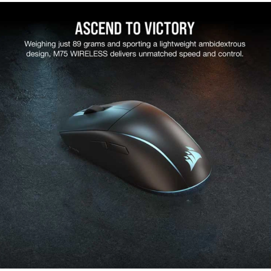 Corsair M75 RGB (Dual Mode) Black Lightweight Gaming Mouse