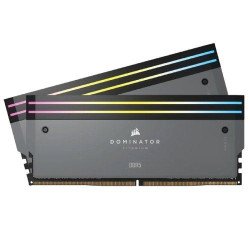 Corsair DOMINATOR® TITANIUM RGB 64GB (2x32GB) DDR5 DRAM 6000MT/s CL30 AMD EXPO & Intel XMP Memory Kit — Grey, CMP64GX5M2B6000Z30