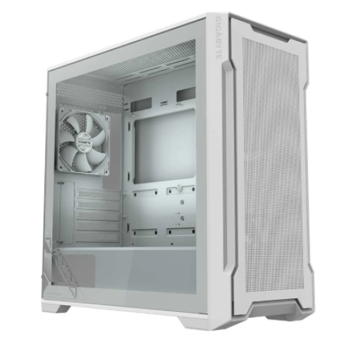 Gigabyte C102 Glass Ice Mid Tower White Micro ATX Gaming Desktop Casing #GB-C102GI