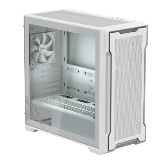 Gigabyte C102 Glass Ice Mid Tower White Micro ATX Gaming Desktop Casing #GB-C102GI