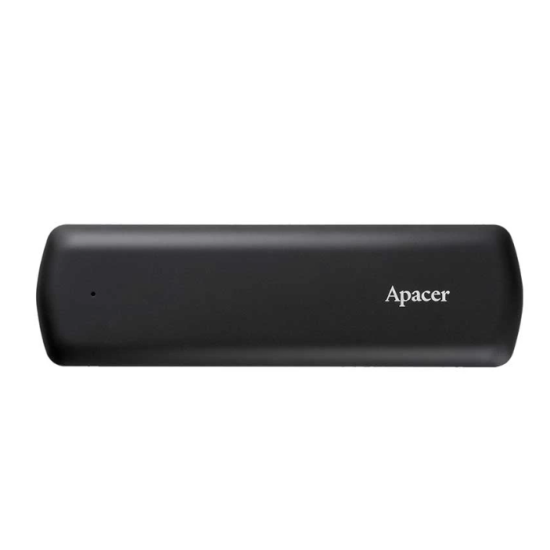 Apacer AS721 1TB USB 3.2 Gen 2 Type-C Black Portable External SSD